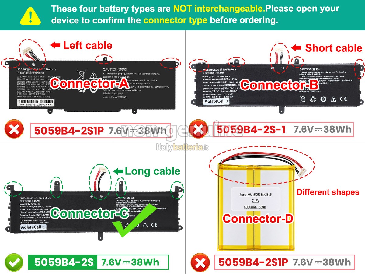 Batteria CHUWI 5059B4-2S1P