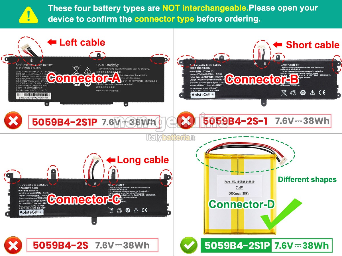 Batteria CHUWI 5059B4-2S1P