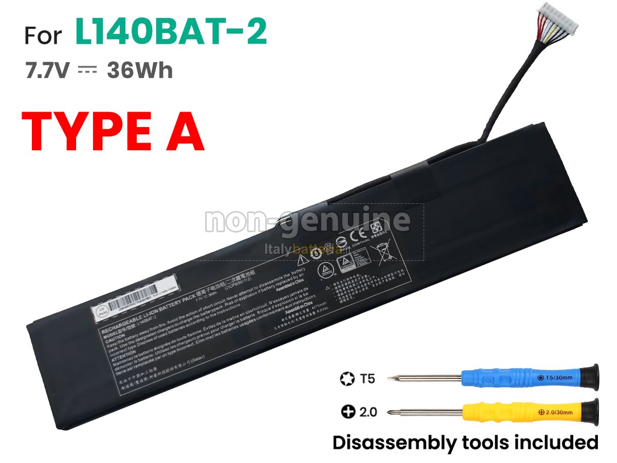 Batteria per Clevo 6-87-L140S-72B01