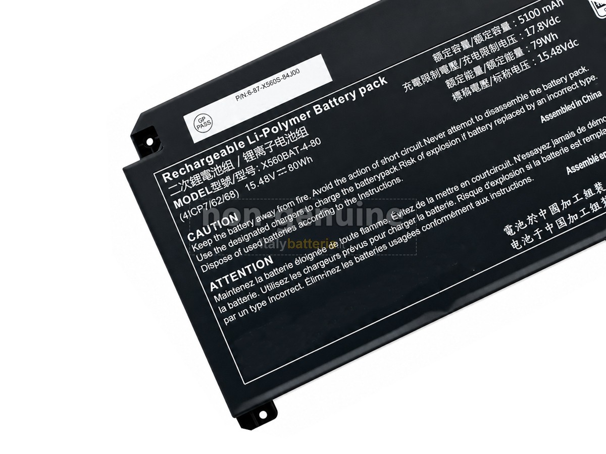 Batteria Clevo TX6