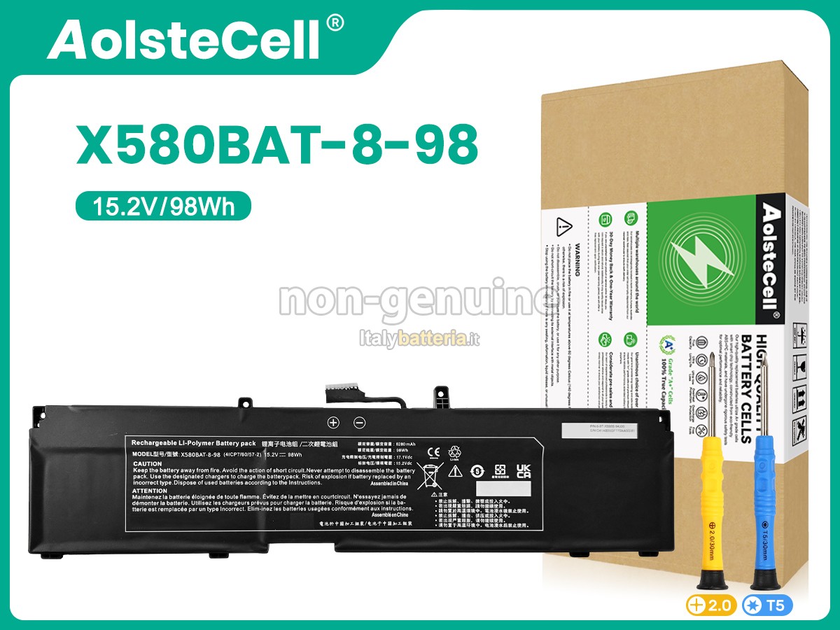 Batteria Clevo 6-87-X580S-94J00