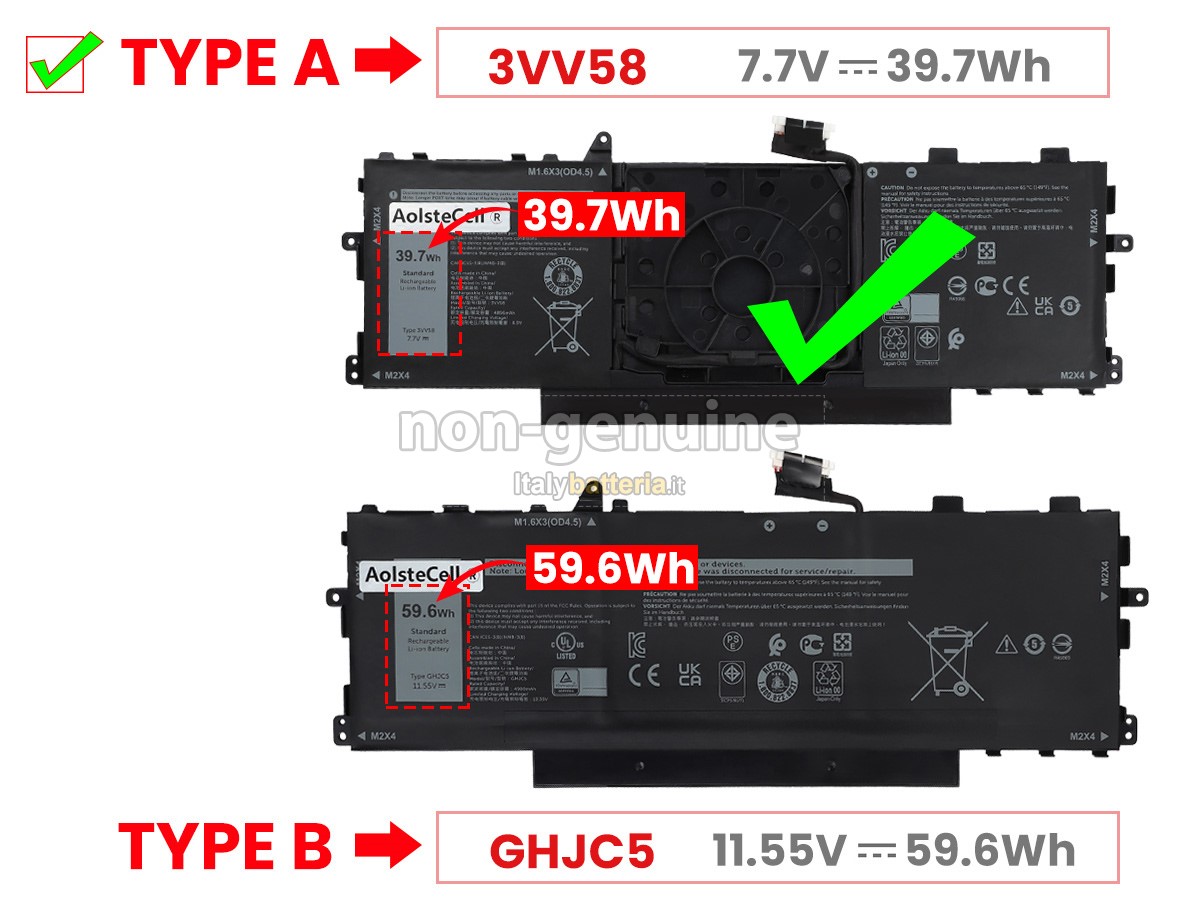 Batteria per portatile Dell P142G