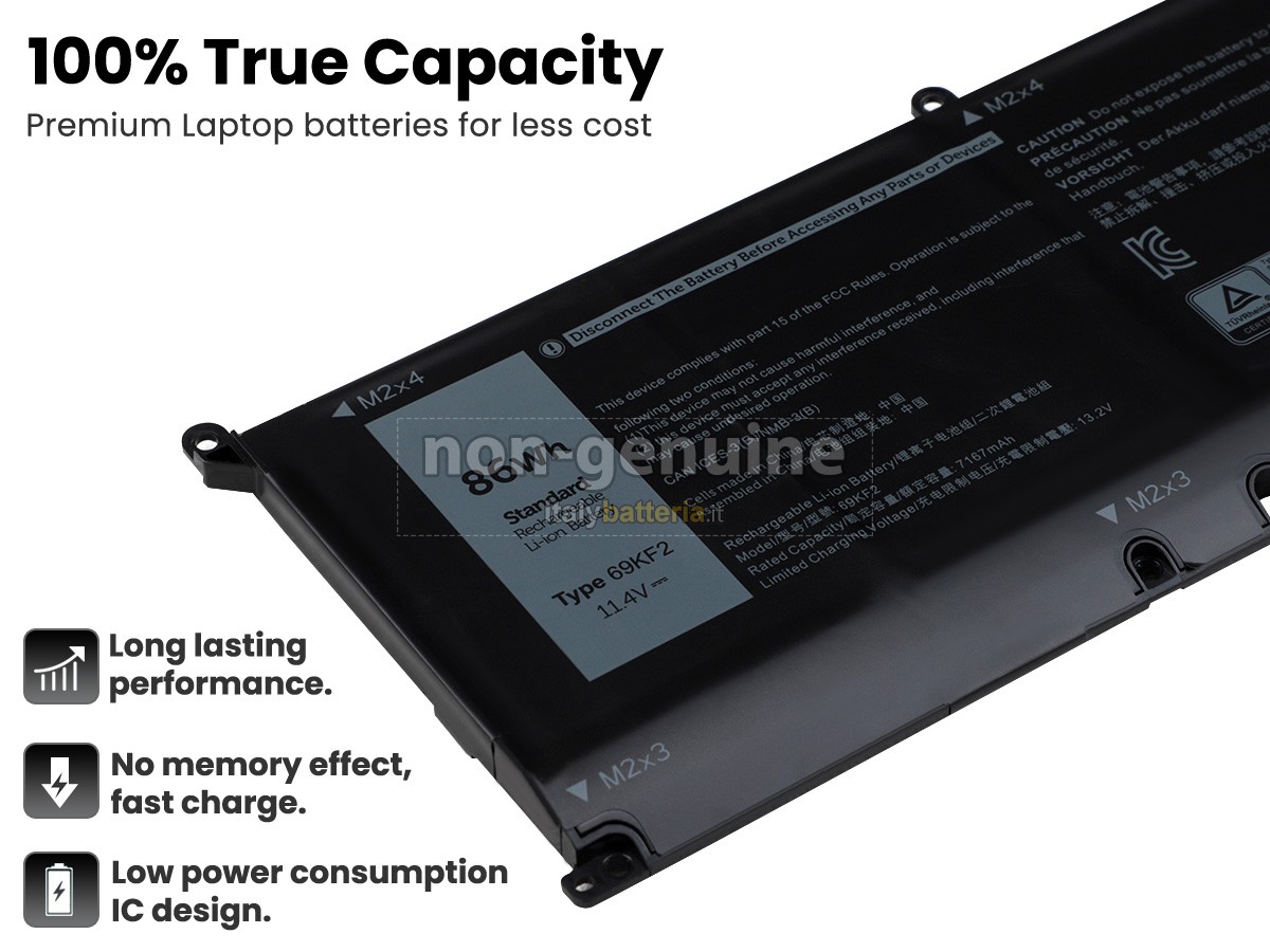 Batteria per Dell Inspiron 16 7630 2-IN-1