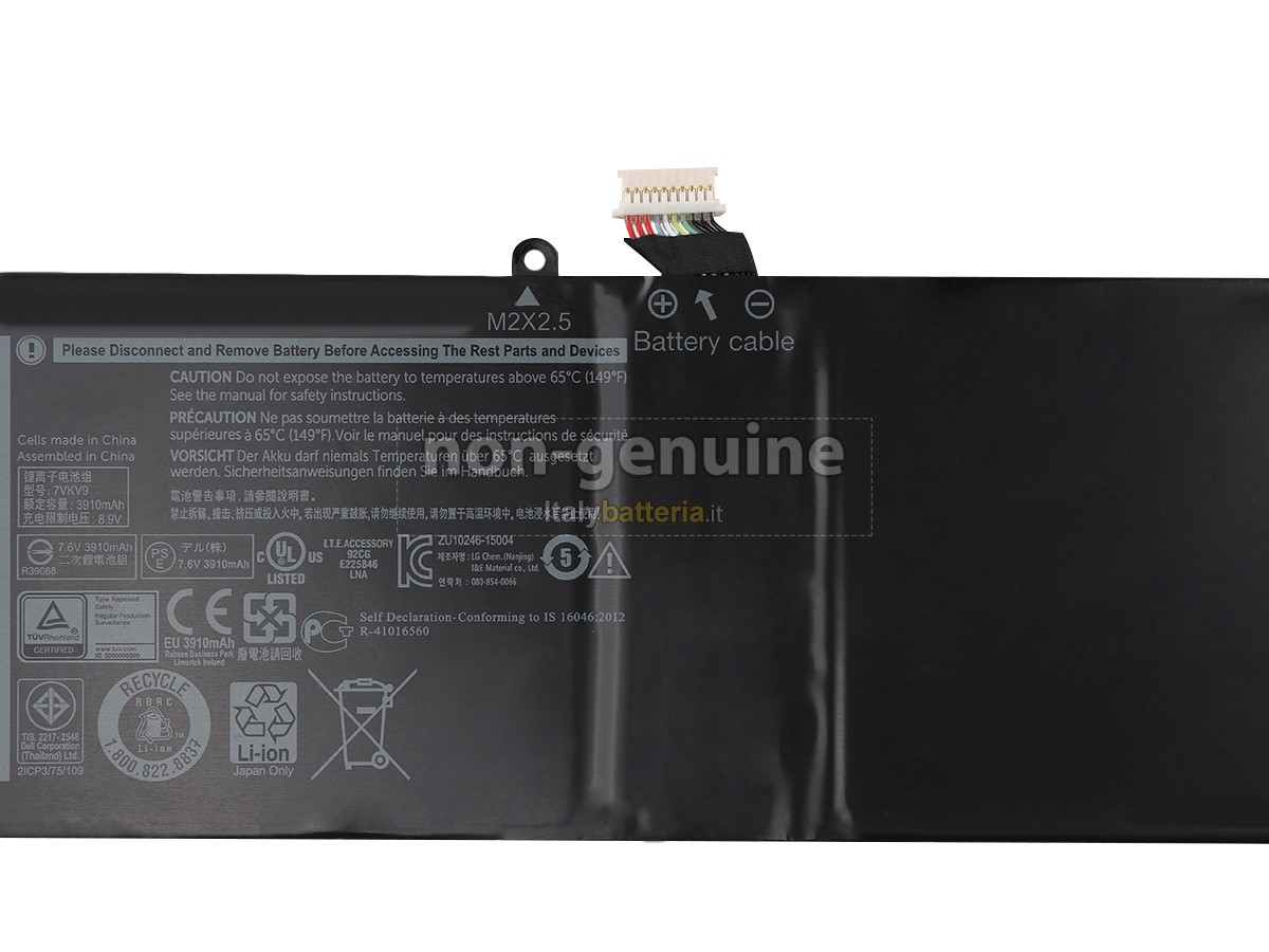 Batteria per portatile Dell Latitude 12 E7275