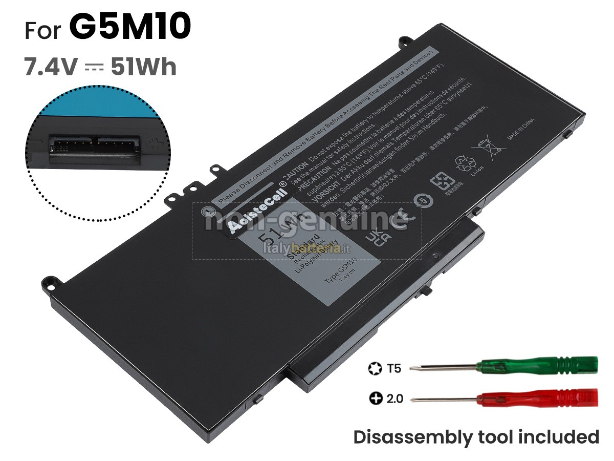 Batteria per portatile Dell G5M10