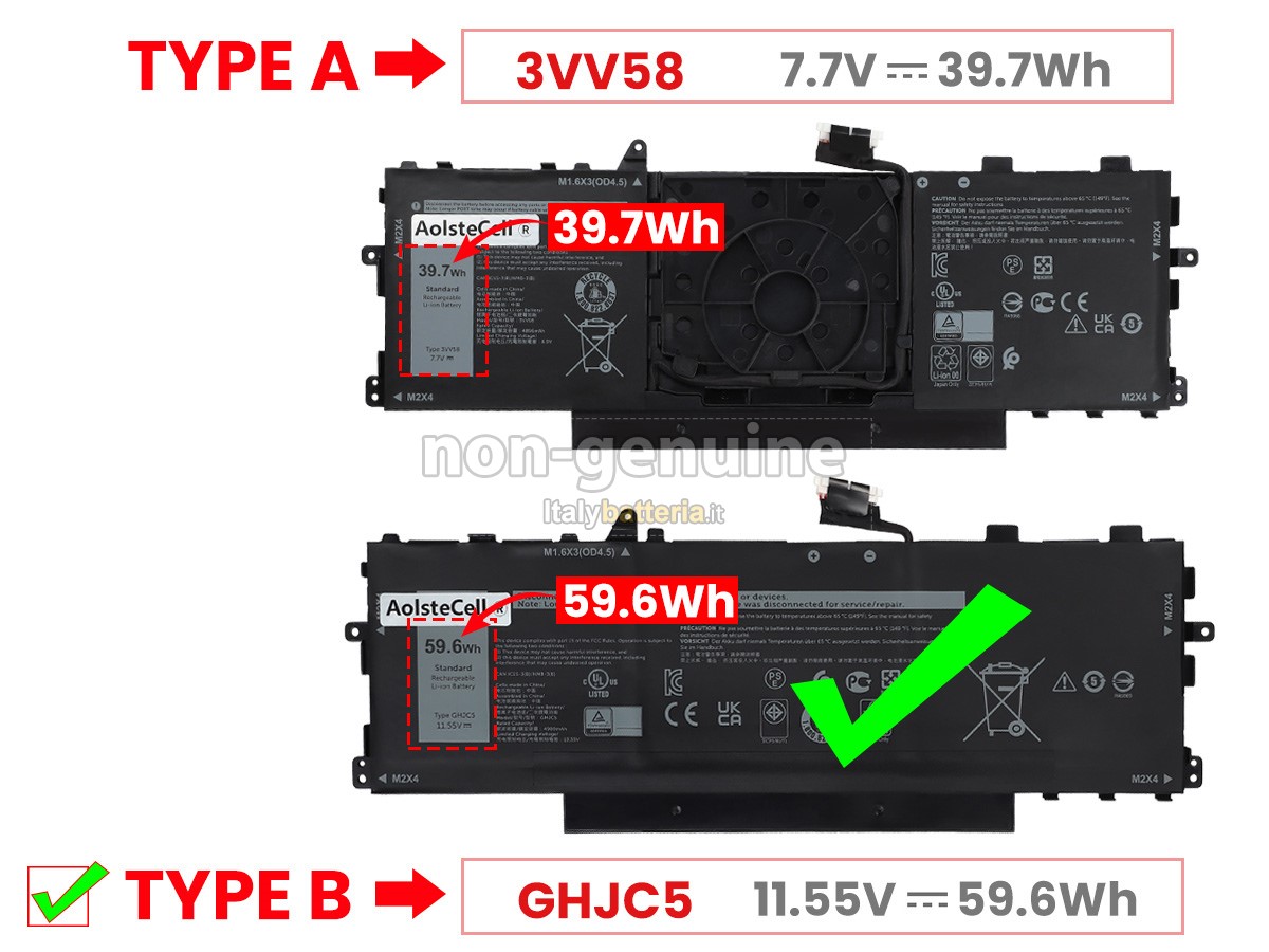 Batteria per portatile Dell P142G