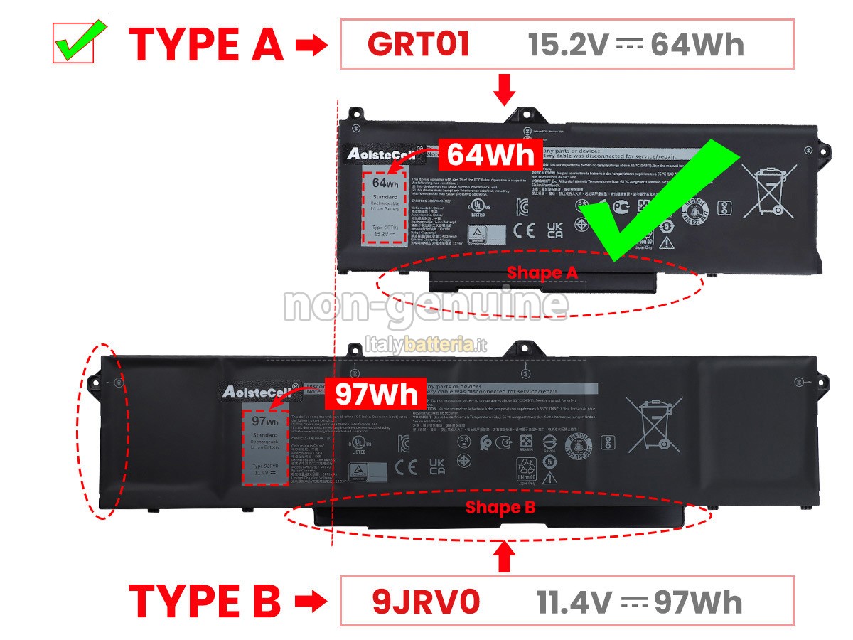 Batteria per Dell Latitude 5431
