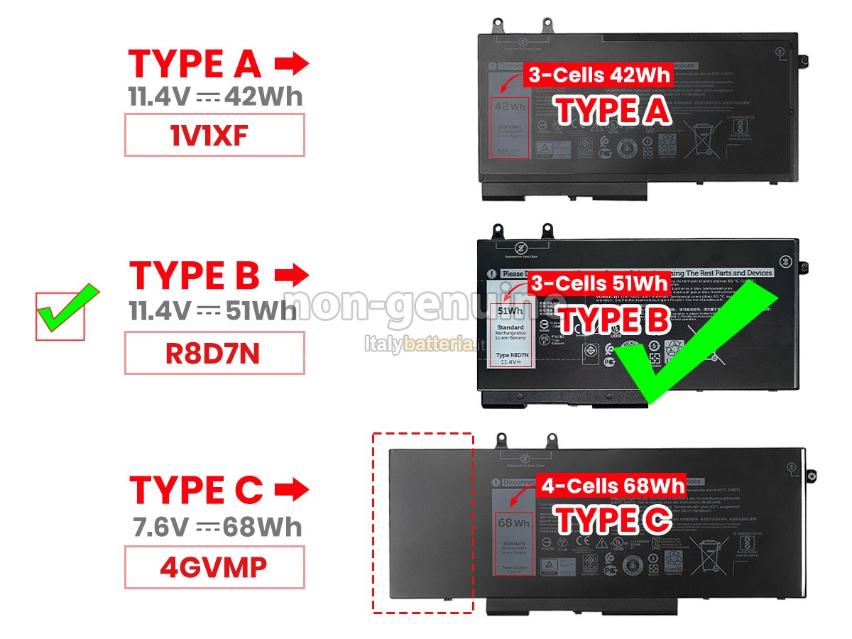 Batteria per Dell Precision 3540 Mobile WorkStation
