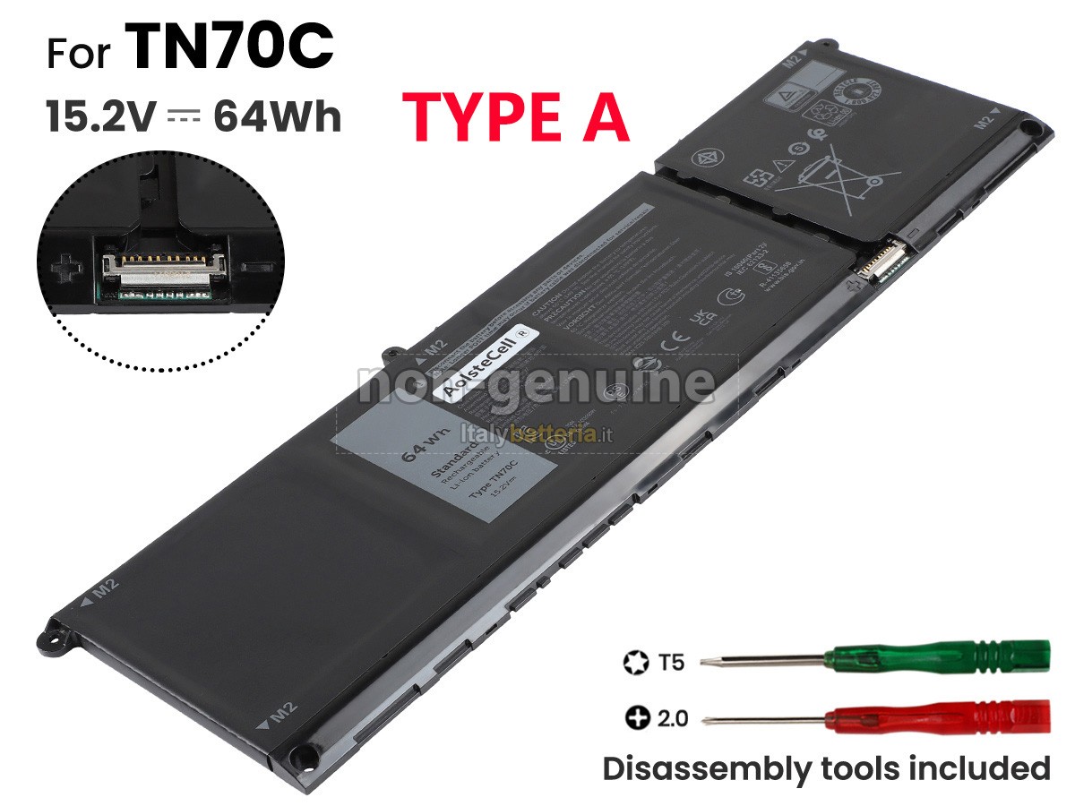 Batteria per Dell Inspiron 16 7630 2-IN-1