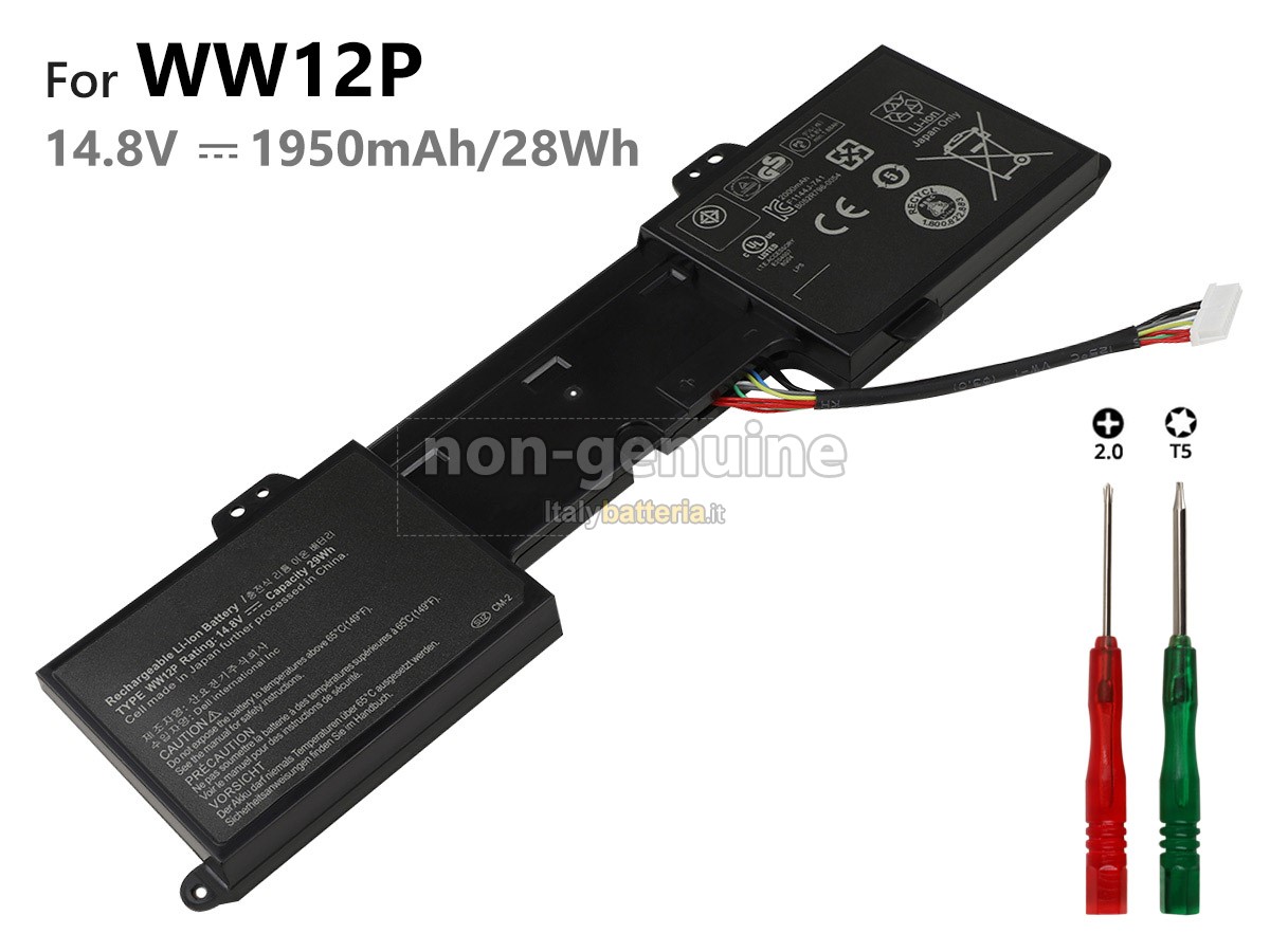Batteria per portatile Dell WW12P