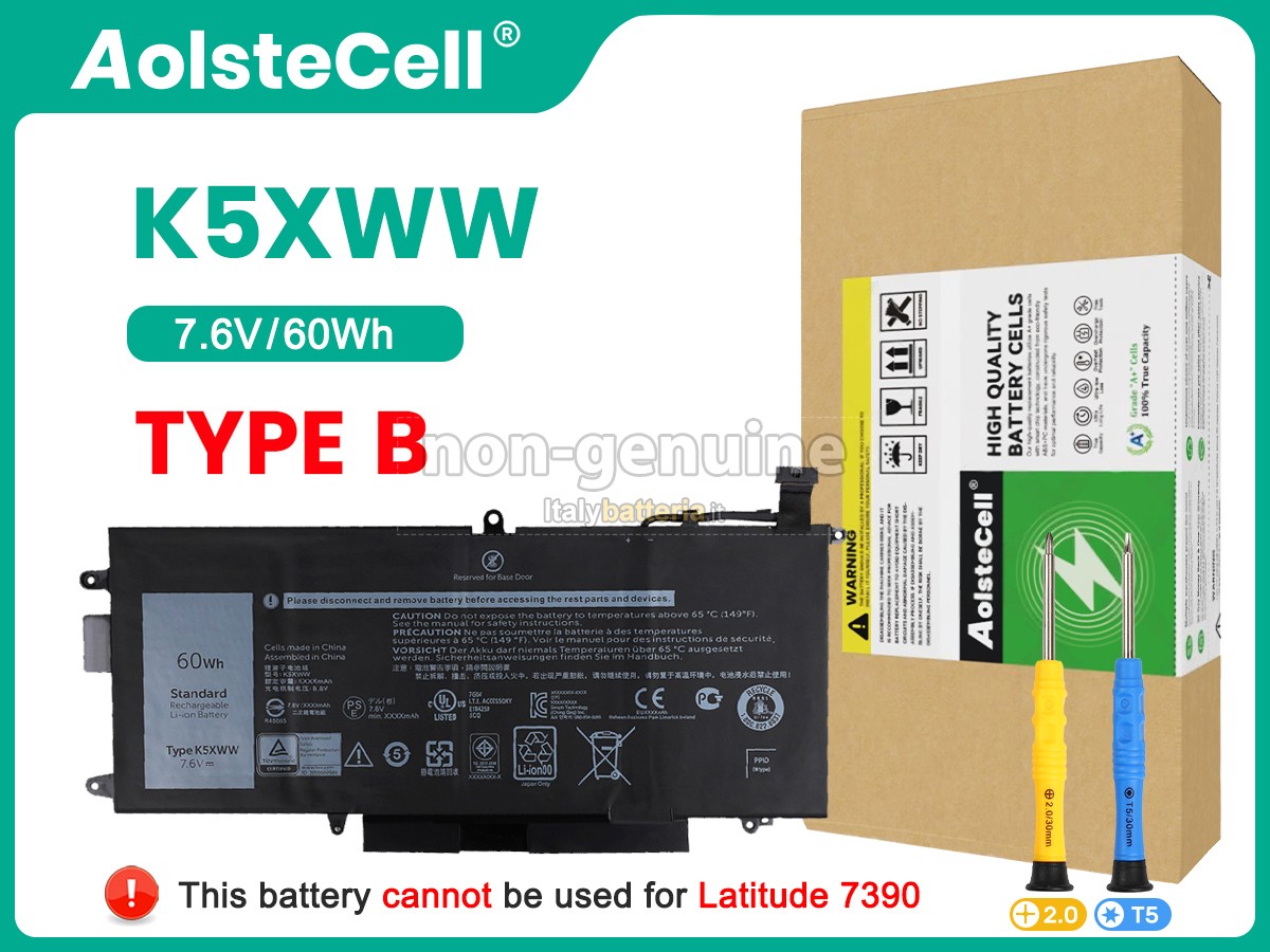 Batteria per Dell Latitude 5289 2-IN-1