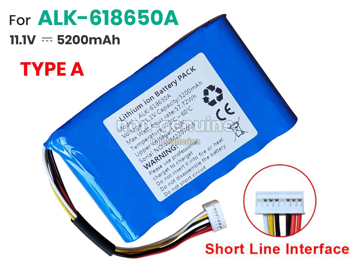 Batteria per Eloik ALK-618650A