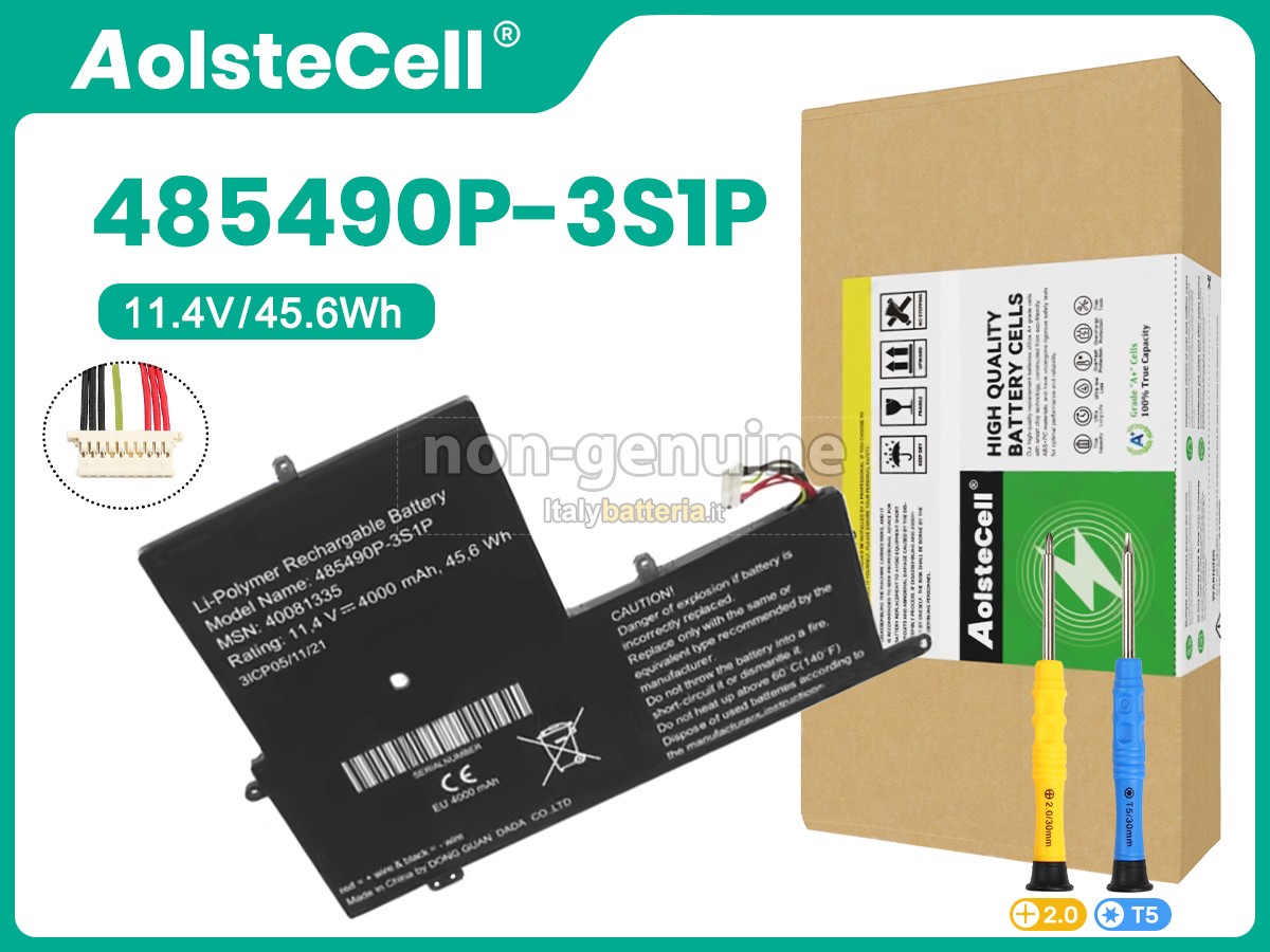 Batteria per EVOO EVC156-1BK