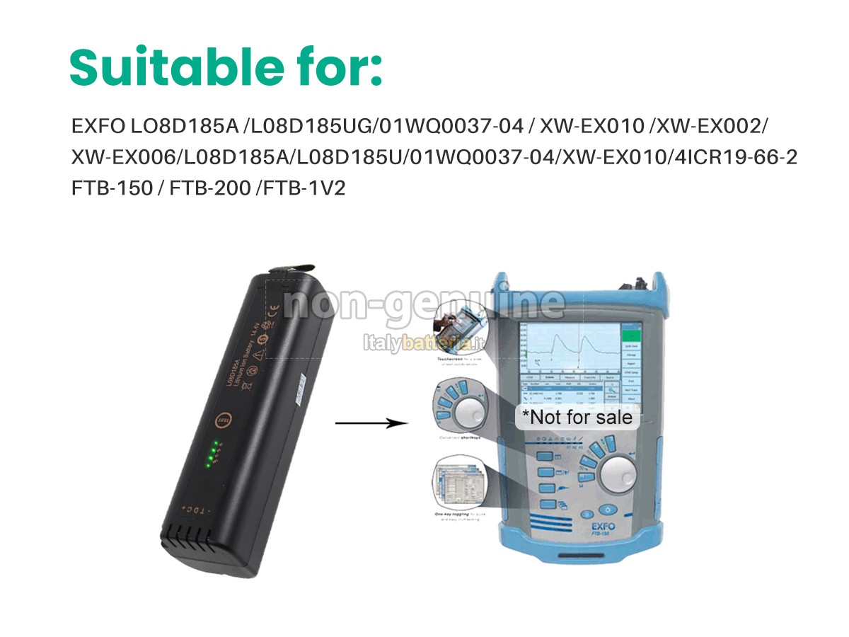 Batteria per Exfo XW-EX002