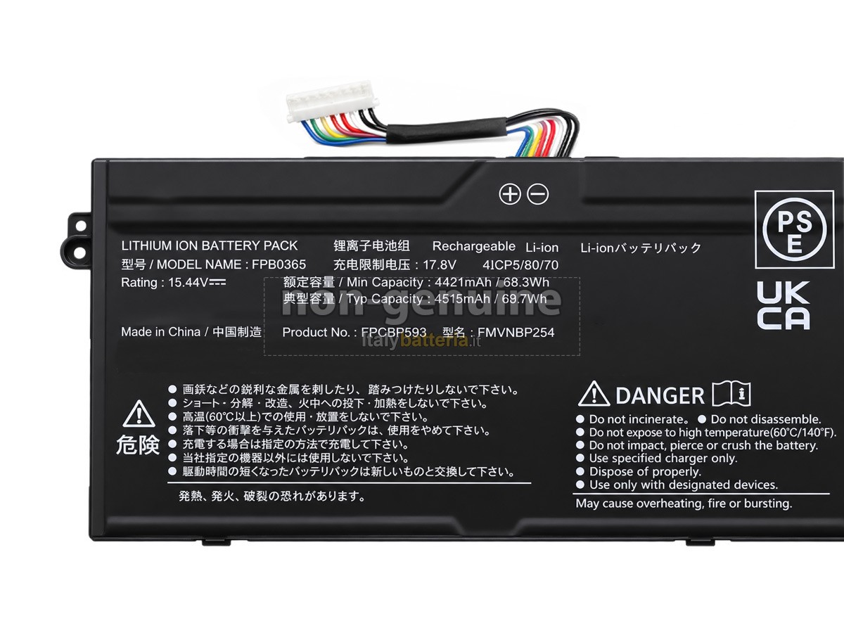 Batteria Fujitsu FPB0365(4ICP5/80/70)