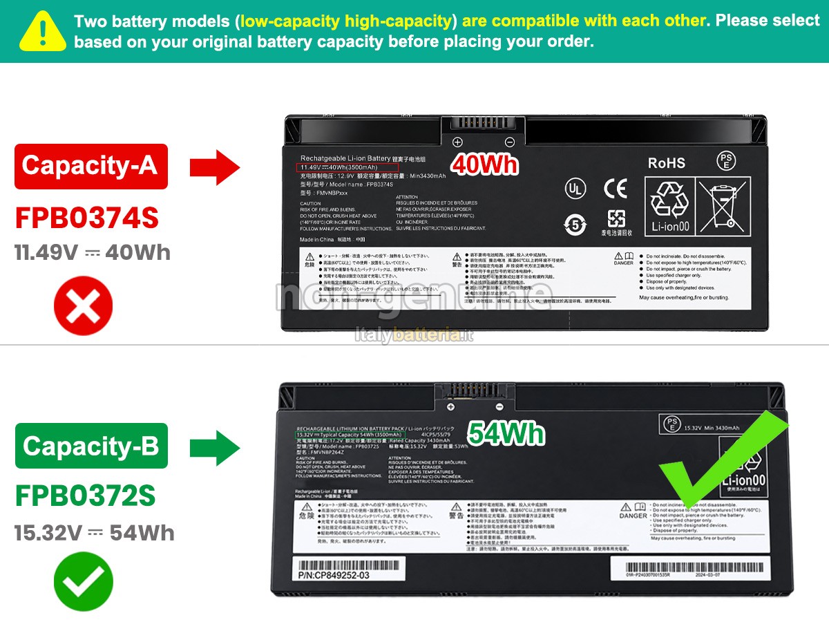 Batteria Fujitsu FMVNBPXXX