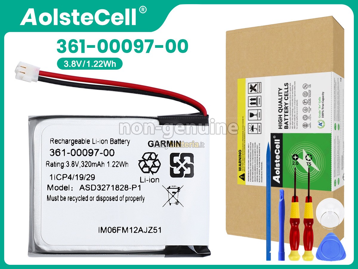 Batteria per Garmin FENIX 5 MULTISPORT GPS WATCH