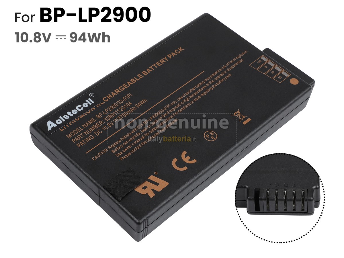 Batteria per portatile Getac 338911120104