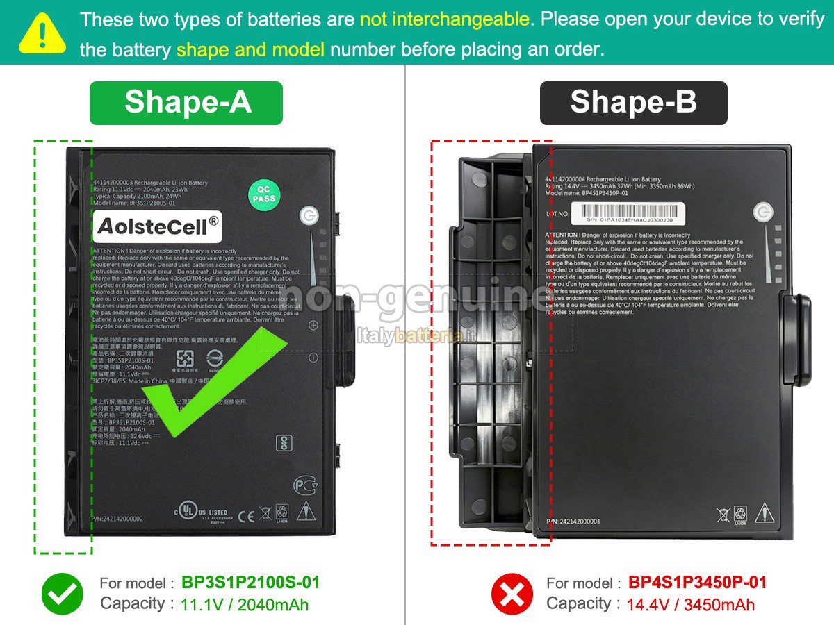 Batteria Getac K120