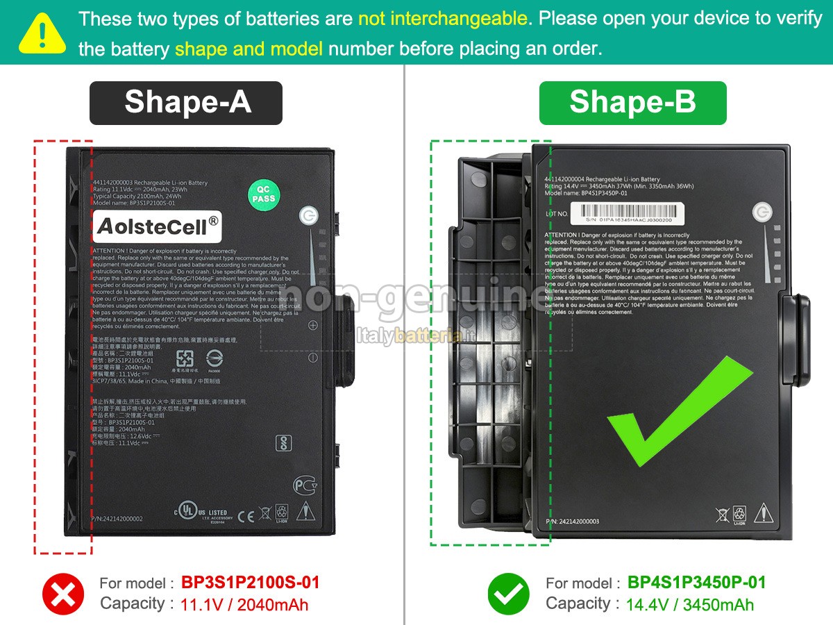 Batteria Getac K120