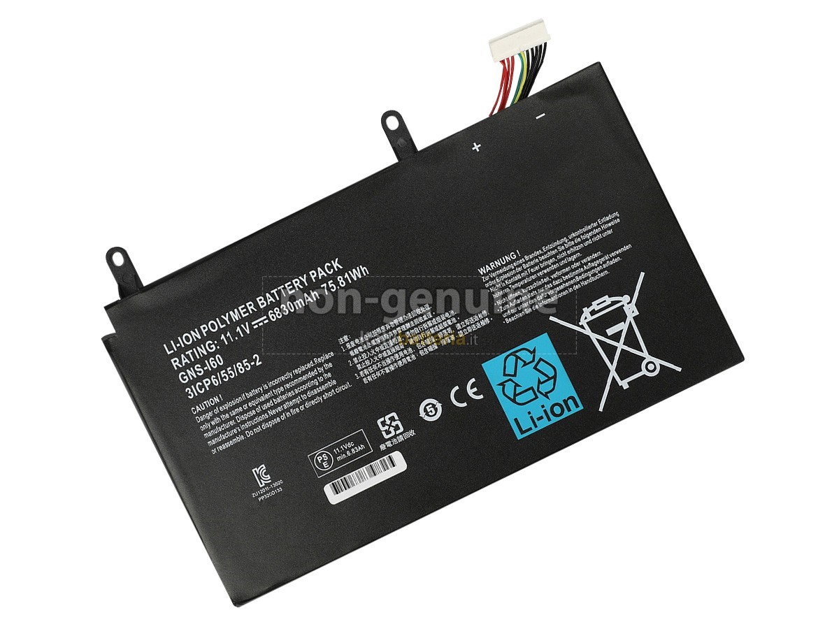Batteria per portatile Gigabyte P57X V7