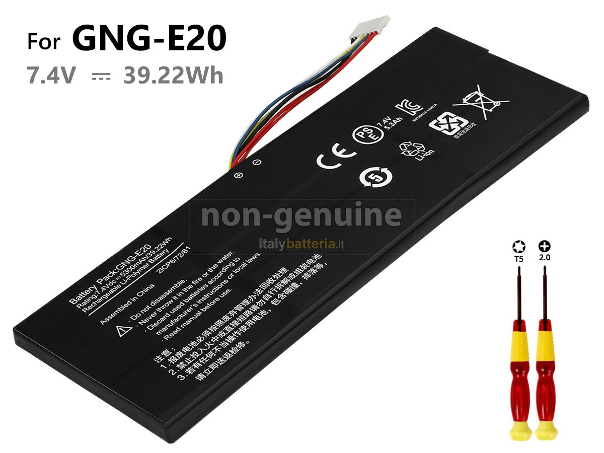 Batteria per portatile Gigabyte GNG-E20(2ICP8/72/81)