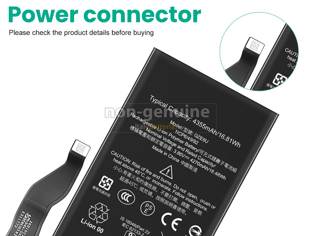 Batteria Google PIXEL 7