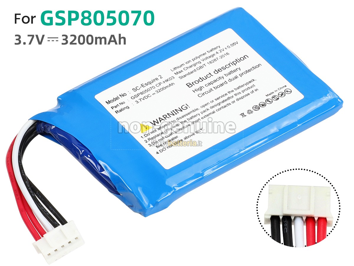 Batteria per Harman Kardon ESQUIRE 2