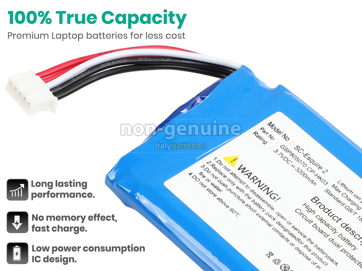 Batteria per Harman Kardon ESQUIRE 2