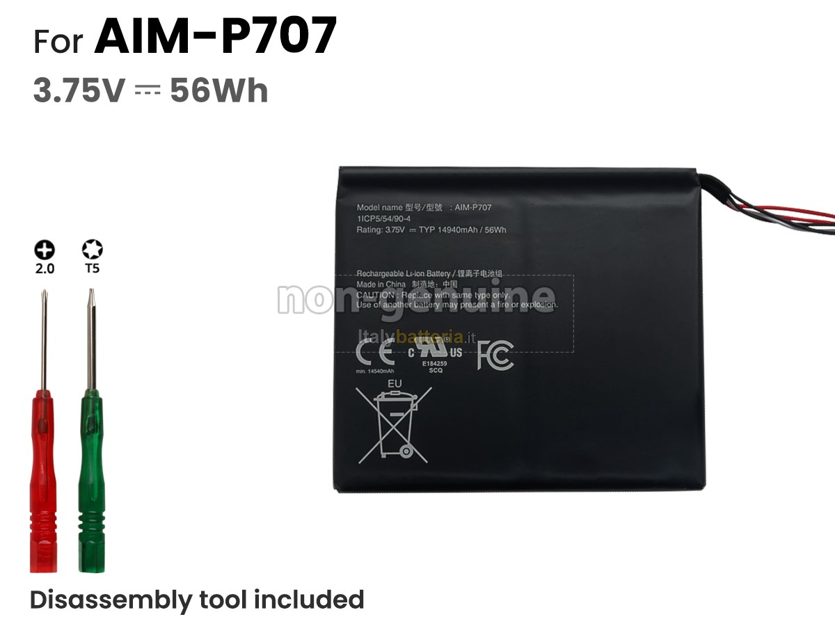 Batteria per portatile Hasee AIM-P707