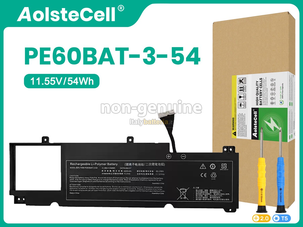 Batteria per Hasee PE60BAT-3-54