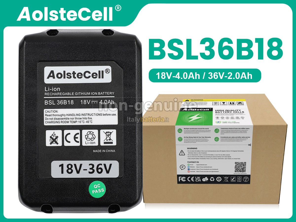 Batteria per Hitachi BSL36B18