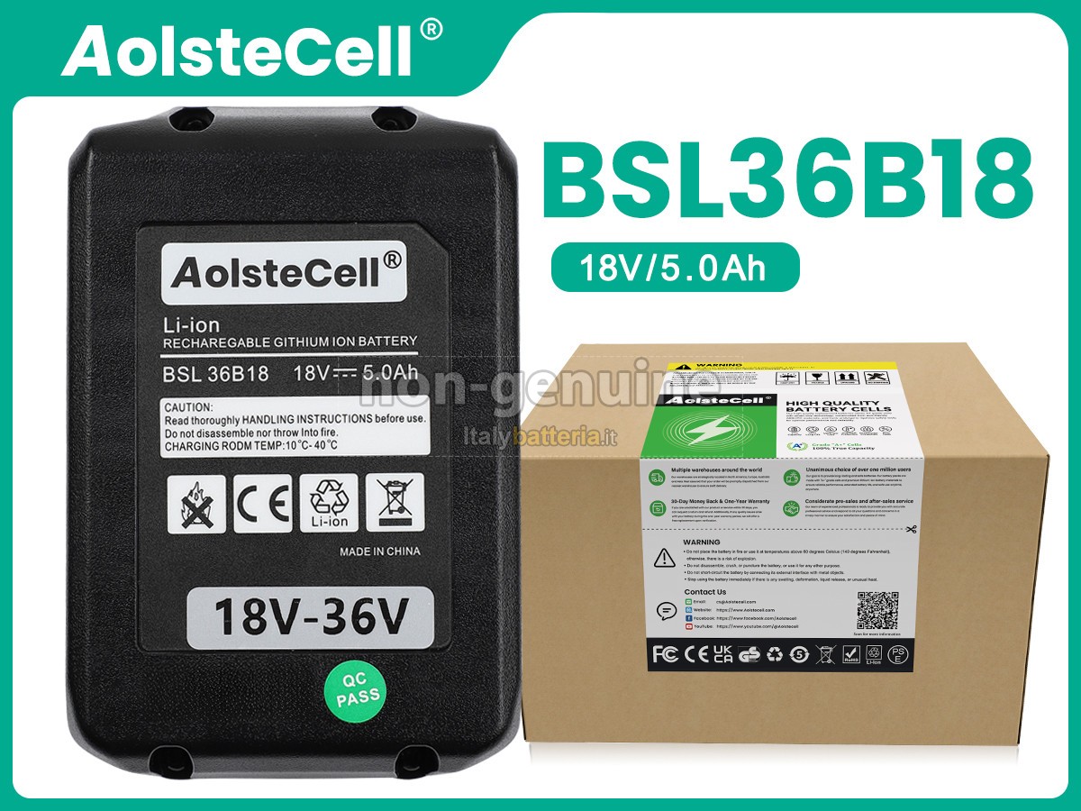 Batteria per Hitachi BSL36B18