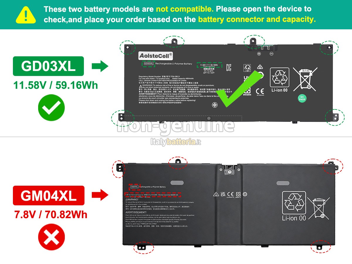 Batteria HP OmniBook X 14-KA0500SA