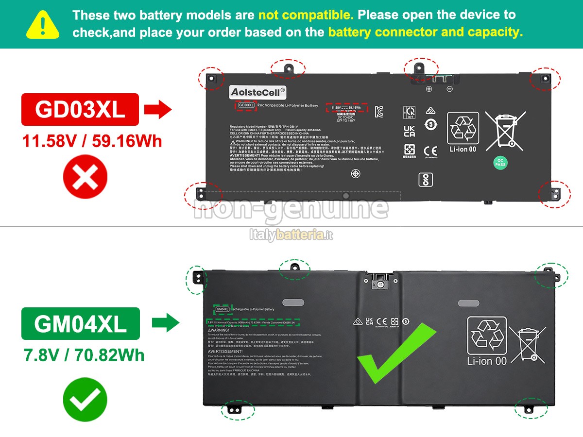 Batteria HP OmniBook X 14-KA0500SA