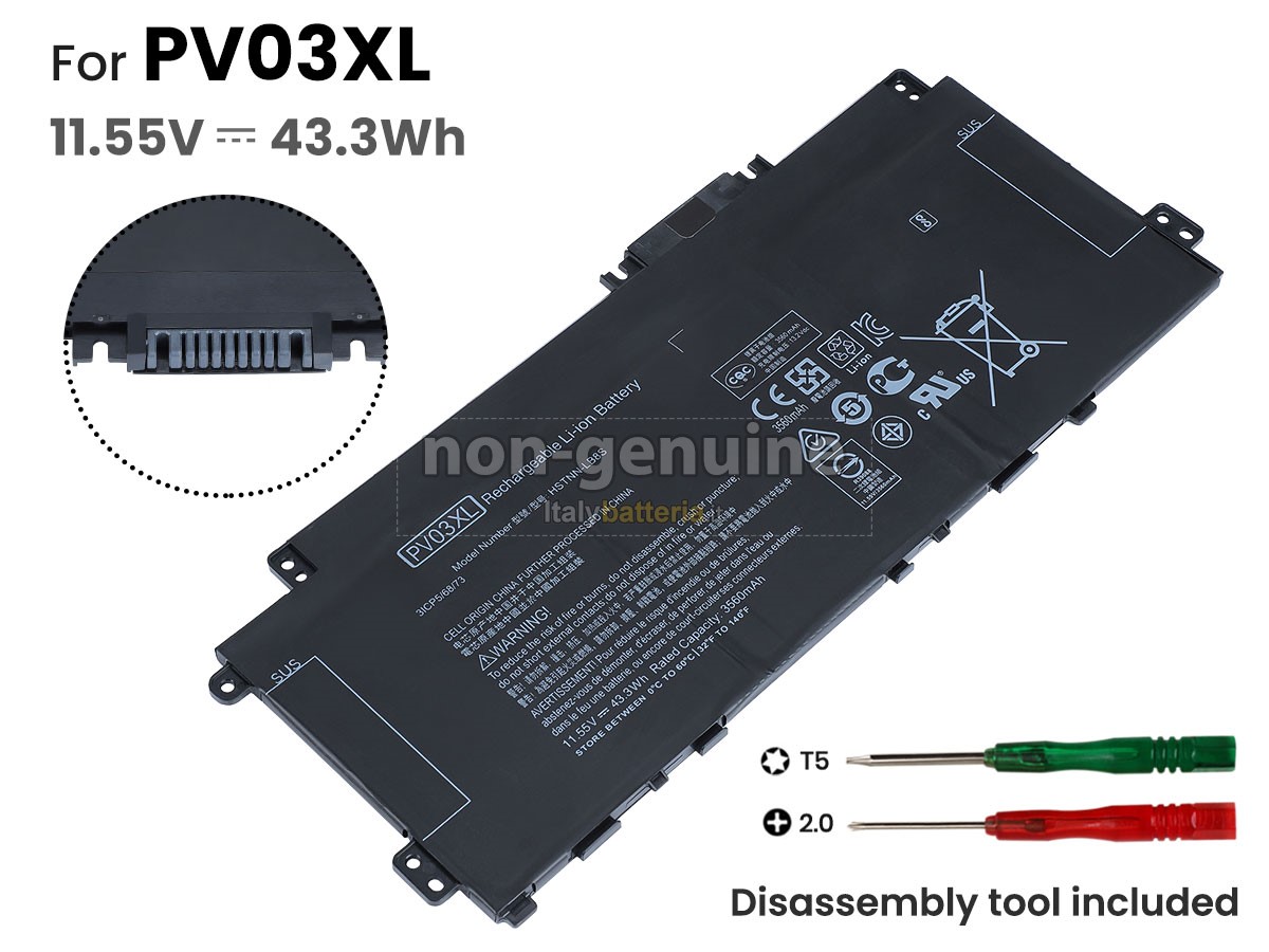 Batteria per portatile HP Pavilion X360 14-DW0042TU