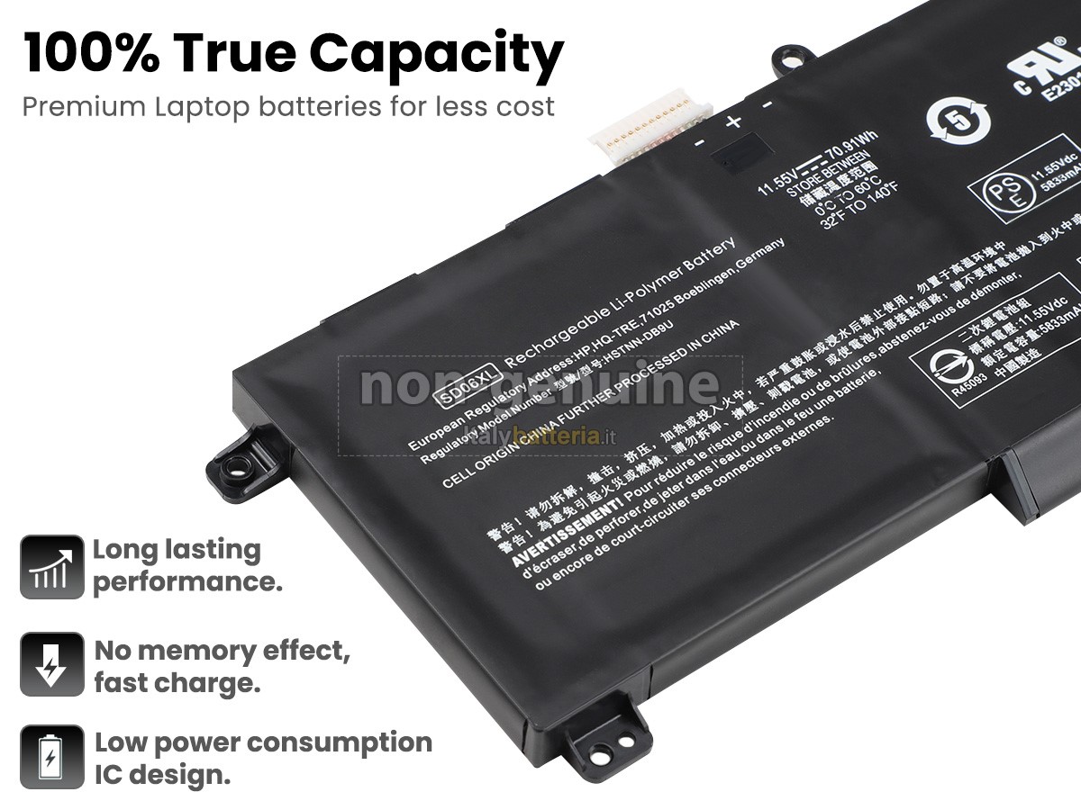 Batteria per portatile HP Omen 15-EK0004NL