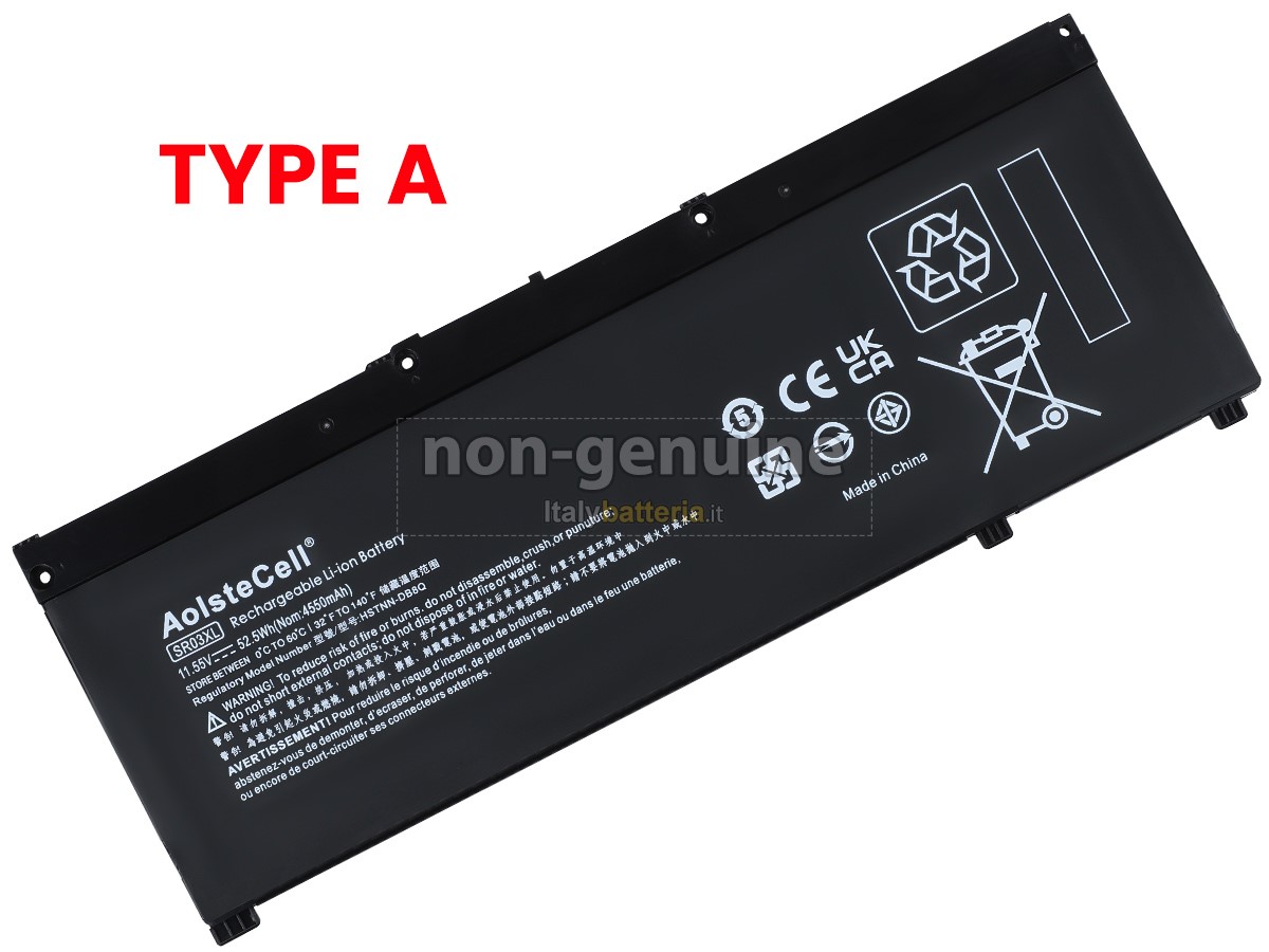 Batteria per portatile HP Omen 15-DC0803NO