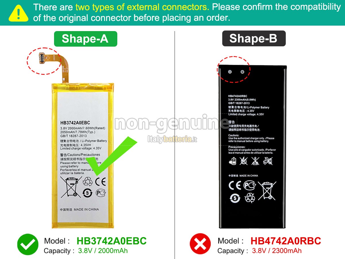 Batteria per Huawei ASCEND G630