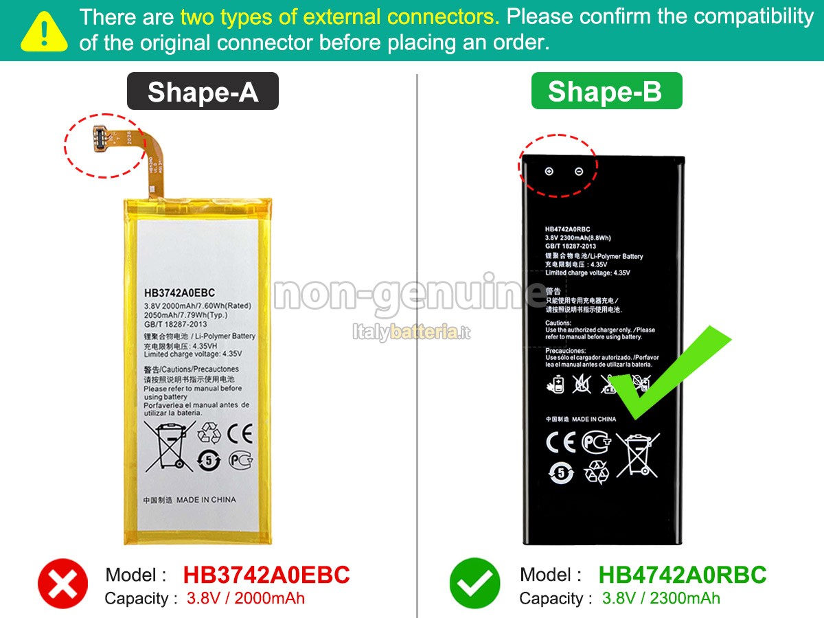 Batteria per Huawei ASCEND G630