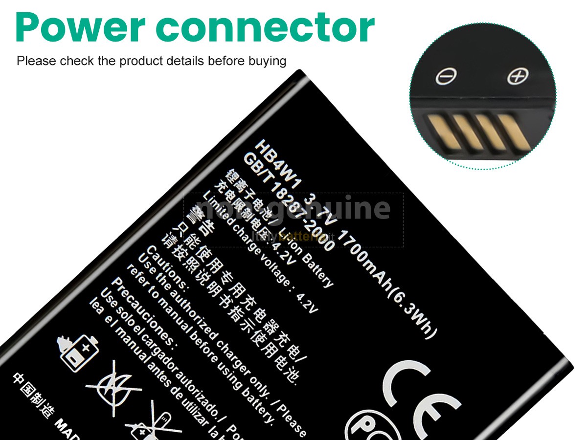 Batteria per Huawei HB4W1H