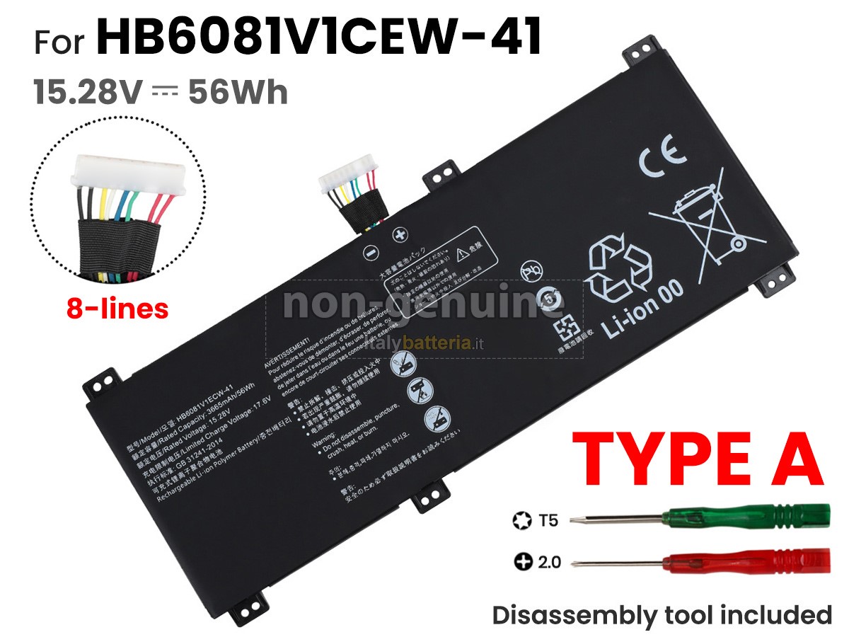 Batteria per Huawei MAGICBOOK PRO 16.1