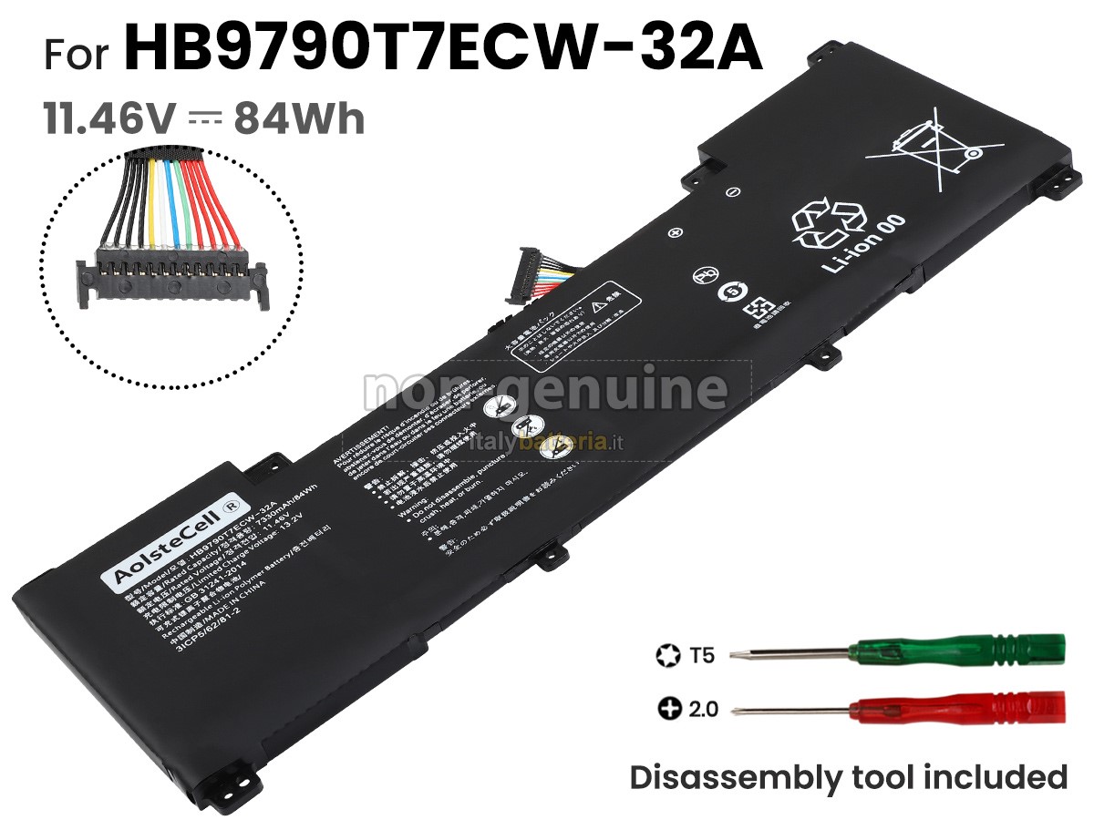 Batteria per portatile Huawei MATEBOOK 16 CREM-WFG9