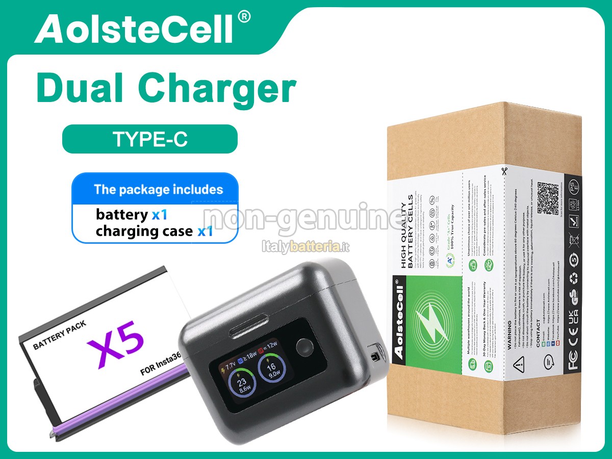 Batteria per Insta360 JH-X5