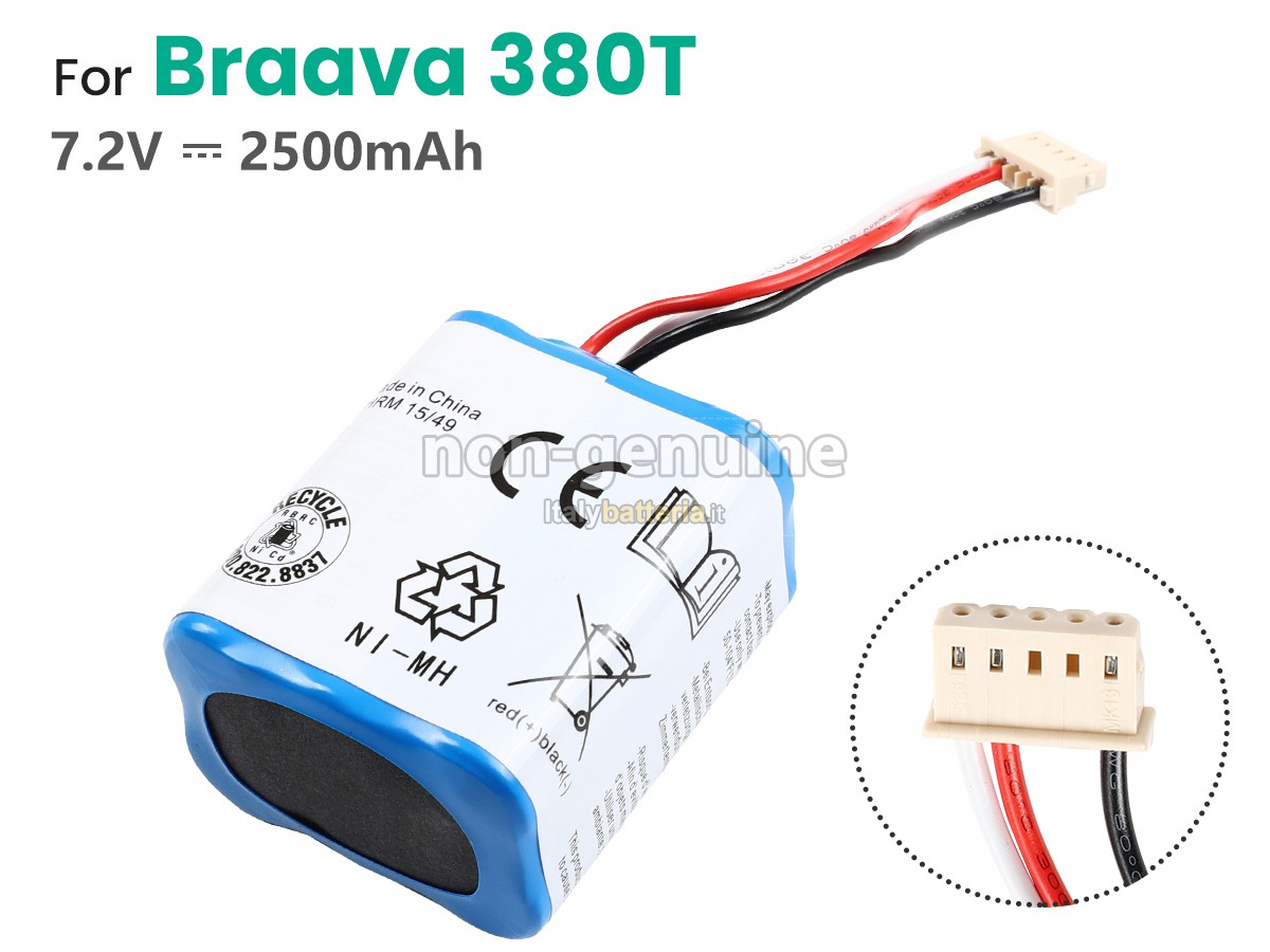 Batteria per Irobot BRAAVA 380