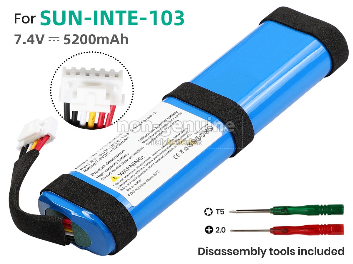 Batteria per JBL SUN-INTE-103(2INR19/66-2)