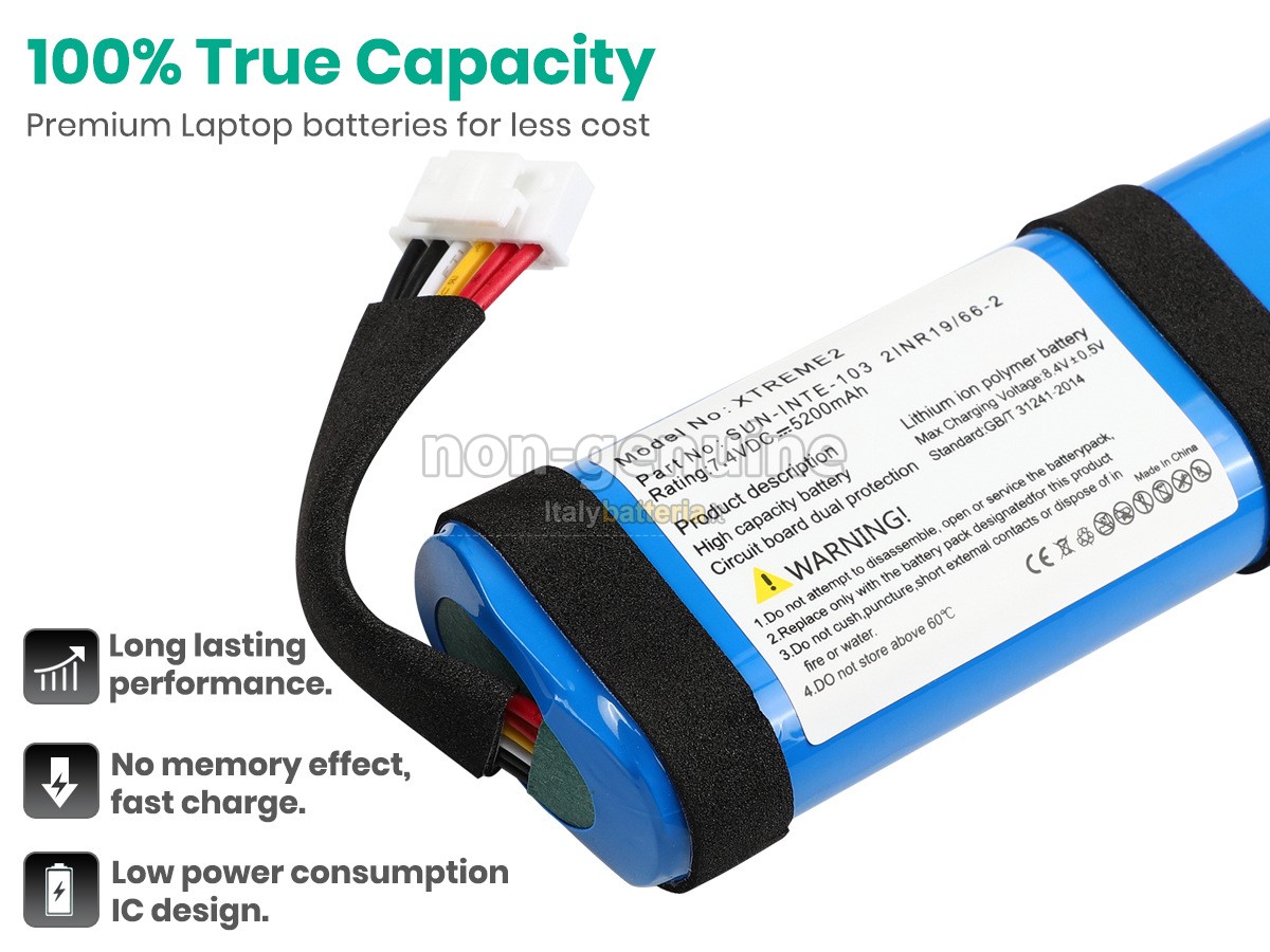Batteria per JBL SUN-INTE-103(2INR19/66-2)