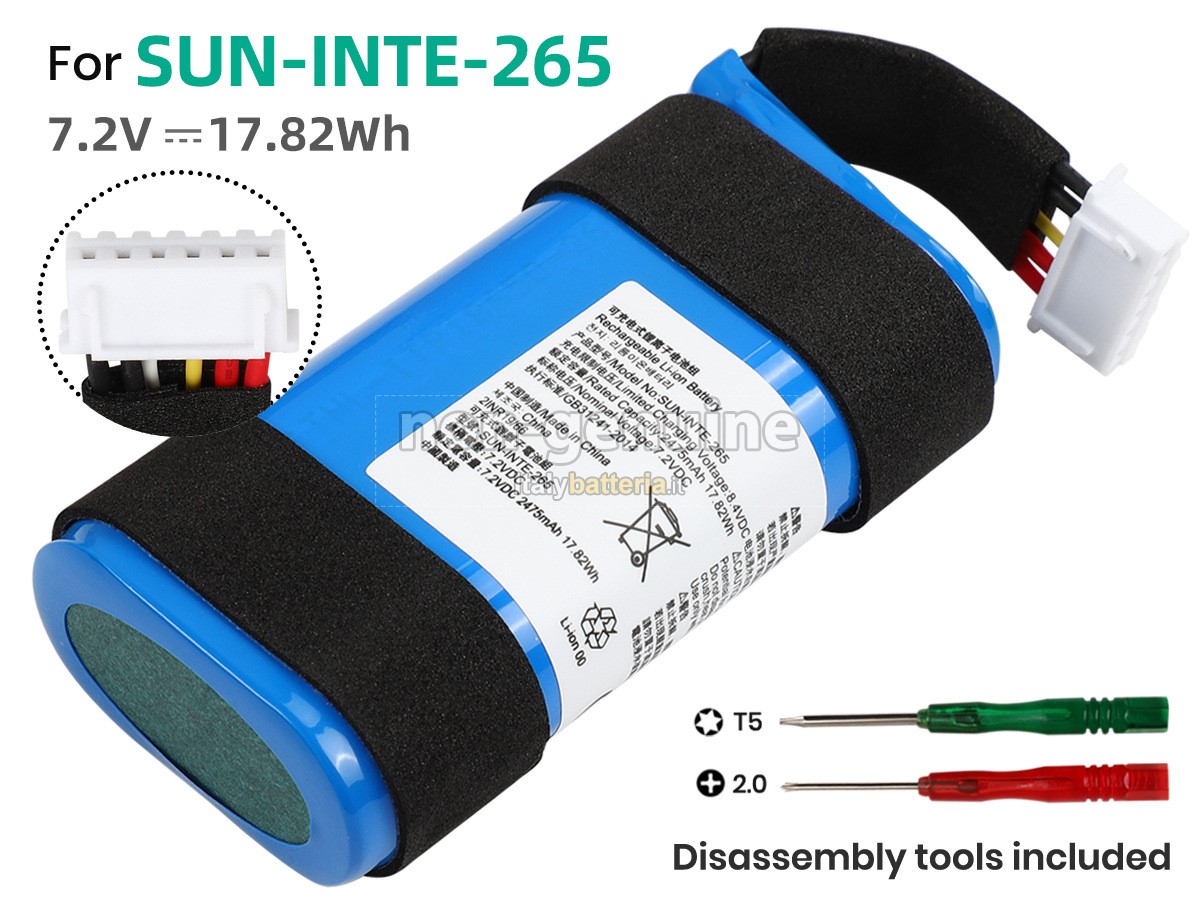 Batteria per JBL SUN-INTE-265