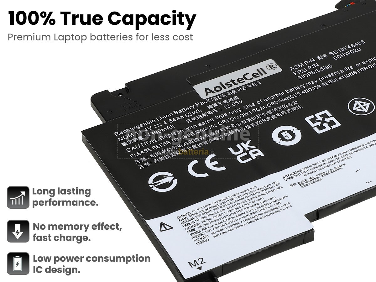 Batteria per portatile Lenovo ThinkPad YOGA 460-20EL