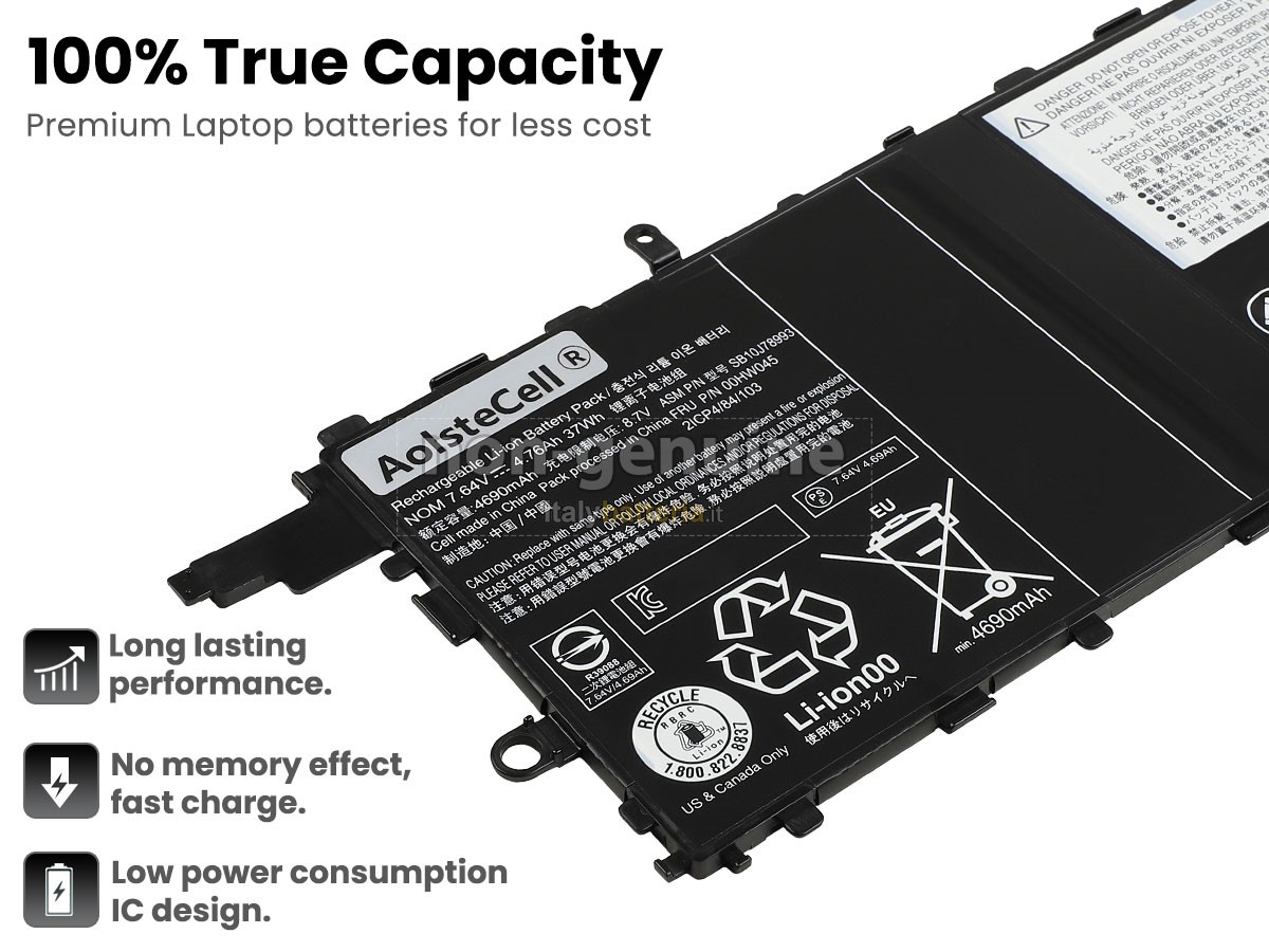 Batteria per portatile Lenovo 00HW045